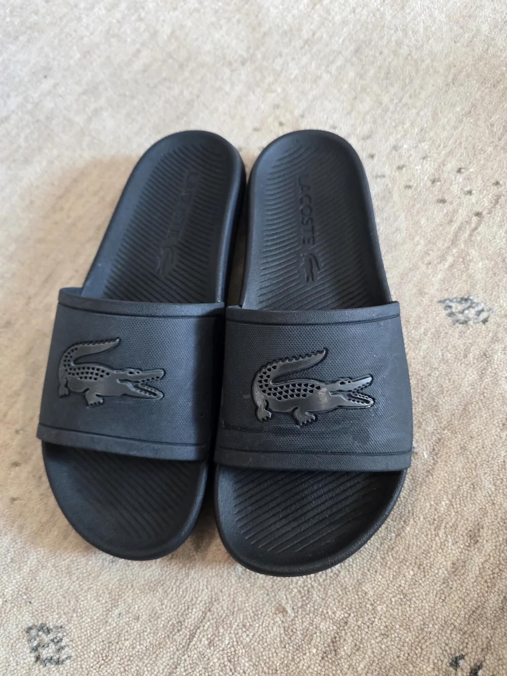 Lacoste Men’s Black Slide Sandals